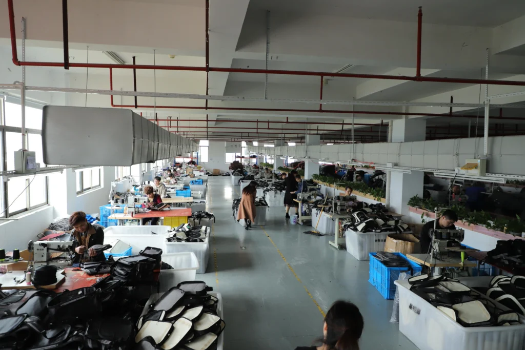 Vovopaw pet car seat cover manufacturing factory floor